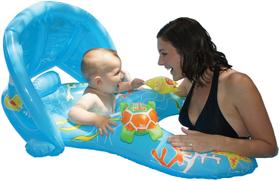 Piscina Baby Float Poolmaster Mommy and Me com guarda-sol