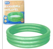 Piscina Banheira Infantil Inflável 130 Litros 3 Reparo Verde