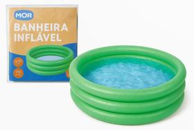 Piscina Banheira Inflável Infantil 130 Litros Verde