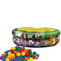 Piscina Banheira Inflável Mickey 21 Litros Infantil Criança Menino Com Bolinhas Piscina Banheira Inflável Mickey 21 Litros Infantil Criança Menino Com Bolinhas