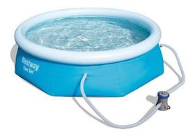 Piscina Bestway 2100L Inflável 2,4M X 66Cm Filtro 220V 57268