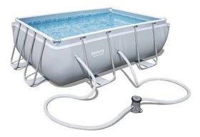 Piscina Bestway 3662 Litros Retangular com Bomba Filtro 220v 56629