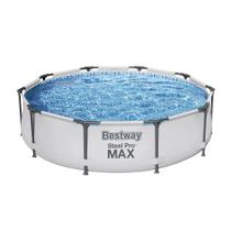 Piscina Bestway 5000 Litros Steel Pro Max Cinza Standard 56406