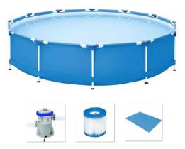 Piscina Bestway 7000 Litros Estrutural com Bomba Filtrante 110v e FORRO