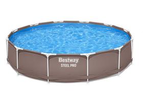 Piscina BESTWAY 7000 Litros Estrutural Standard Prestige BROWN Marrom Steel Pro 366 cm X 76 cm TL PLUS 7 561SY