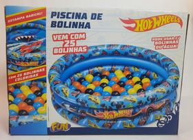 Piscina Bolinhas Hot Wheels Inflavel 25 Bolinhas Fun