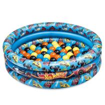 Piscina Bolinhas Inflavel Hot Wheels Com 25 Bolinhas F00004 Fun