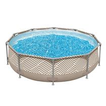 Piscina Circular Grande 5.200 Litros Estruturada Mor Cor Bege