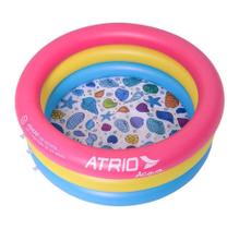 Piscina Circular Infantil Conchas 88L Até 20Kg Portátil Átrio ES299 - Atrio