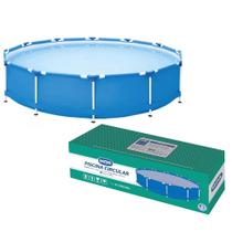 Piscina Circular Resistente Mor 7.000 Litros Cor Azul 3,66m