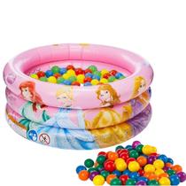 Piscina Com 50 Bolinhas Infantil 38 Litros Princesa Rosa Menina Banheira Bebe P38 - Zippy Toys