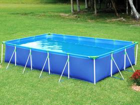 Piscina Com Armação 10000 Litros Mor Premium 442x206cm