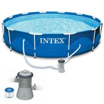 Piscina com Armação 6.503 Litros 366 x 76 CM com Bomba Filtrante INTEX Piscina com Armação 6.503 Litros 366 x 76 CM com Bomba Filtrante INTEX