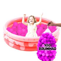 Piscina Com Bolinhas Infantil Donuts Gigante Inflável 220L 100 Unidades