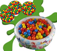 Piscina Com Bolinhas Infantil Inflável 100 Litros Colorida 50 Bolinhas Não Amassam Para Meninos e Meninas Bebês