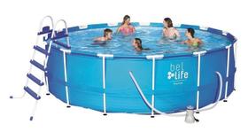 Piscina de Armação 16000 L com Kit Acessórios 220v Bel Lazer