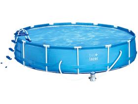 Piscina De Armação Bel Life 13000 Litros Com Cobertura, Bomb