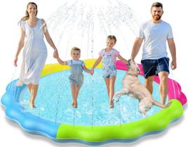 Piscina de aspersão Splash Pad para crianças e cães - Jasonwell Piscina de aspersão Splash Pad para crianças e cães - Jasonwell