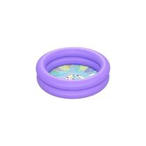 Piscina de bebê inflável circular 2 aneis bestway roxa