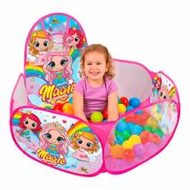 Piscina De Bolas Infantil Grande Bolinhas Cesta Cor Rosa Fácil De Montar Piscina De Bolas Infantil Grande Bolinhas Cesta Cor Rosa Fácil De Montar