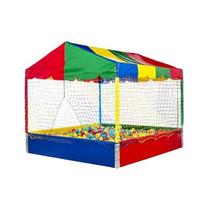 Piscina de Bolinha Infantil Colorida 1,5 x 1,5 M completa acompanha 800 bolinhas de plástico Brinquedo