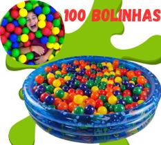 Piscina de Bolinha Inflável Infantil 252 Litros 100 Bolinhas Meninos Meninas Bebê Crianças