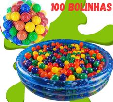Piscina de Bolinha inflável Infantil 252 Litros 100 Bolinhas Presente Dia Das Crianças Piscina de Bolinha inflável Infantil 252 Litros 100 Bolinhas Presente Dia Das Crianças