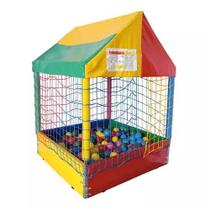 Piscina de bolinhas 1,00x1,00 mt com 200 bolinhas coloridas