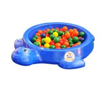 Piscina De Bolinhas, Agua Ou Areia Tartaruga C Casco 50bol azul - Dora Brinquedos