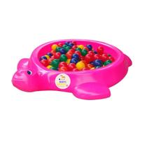 Piscina De Bolinhas, Agua Ou Areia Tartaruga C Casco 50bol Rosa - Dora Brinquedos