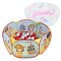 Piscina De Bolinhas Com 50 Bolinhas - Zippy Toys - Dobrável Com Sistema Pop-Up Monta Fácil Crianças +3 Anos