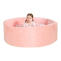 Piscina de Bolinhas de Espuma TRENDBOX Extra Grande para Bebês 120 cm Rosa
