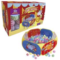 Piscina de Bolinhas Fantástico Circo Infantil C/100 Bolinhas