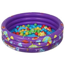 Piscina de Bolinhas Infantil +2 Anos com 4 Acessórios Galáxia 101 Litros Inflável Bel Piscina de Bolinhas Infantil +2 Anos com 4 Acessórios Galáxia 101 Litros Inflável Bel