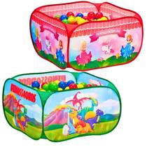 Piscina De Bolinhas Infantil 48 Bolinhas Dobrável Brinquedo para Presente Criança