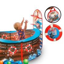 Piscina de Bolinhas Infantil com Cesto Piratas Navios Divertido - ToyKing
