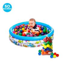 Piscina de bolinhas Infantil Inflável Peixinho 140 L criança + 50 Bolinhas - ETI