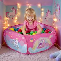 Piscina de Bolinhas Infantil Menina Unicornio