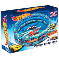 Piscina de bolinhas inflavel com 25 bolinhas hot wheels fun