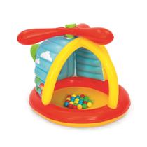 Piscina de Bolinhas Inflável Helicóptero Fisher-Price com 25 Bolas