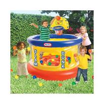 Piscina de Bolinhas Little Tikes Slam Dunk Big com 20 Bolinhas e Aro Piscina de Bolinhas Little Tikes Slam Dunk Big com 20 Bolinhas e Aro