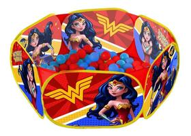 Piscina de bolinhas mulher maravilha c/ 100 bolinhas portátil zippy toys Piscina de bolinhas mulher maravilha c/ 100 bolinhas portátil zippy toys