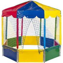 Piscina de Bolinhas Oitavada 2,00m Picadeiro Casinha Barraquinha Infantil Colorida