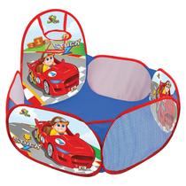 Piscina de Bolinhas para Bebe 90CM - Barraca C/ Cesto basquete Infantil Toca da Diversão - ARTBRINK