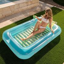 Piscina de bronzeamento inflável Lounge Float Sloosh 70x46cm L-Blue
