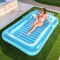 Piscina de bronzeamento inflável Lounge Float Sloosh 85x57cm azul