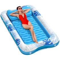 Piscina de bronzeamento inflável Pool Float Lomiker 70x48 para adulto