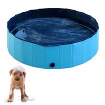 Piscina De Caes Gato Cachorro Pet Criança Bebe Banheira Infantil Dobravel Verao Dia Quente Ensolarado Entretenimento Lazer Diversao