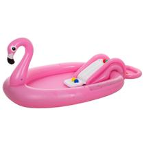 Piscina de Flamingo - Espirra água - 112L - Jilong