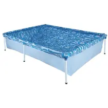 Piscina de Plástico Desmontável 1000 Litros Mor Retangular, Azul